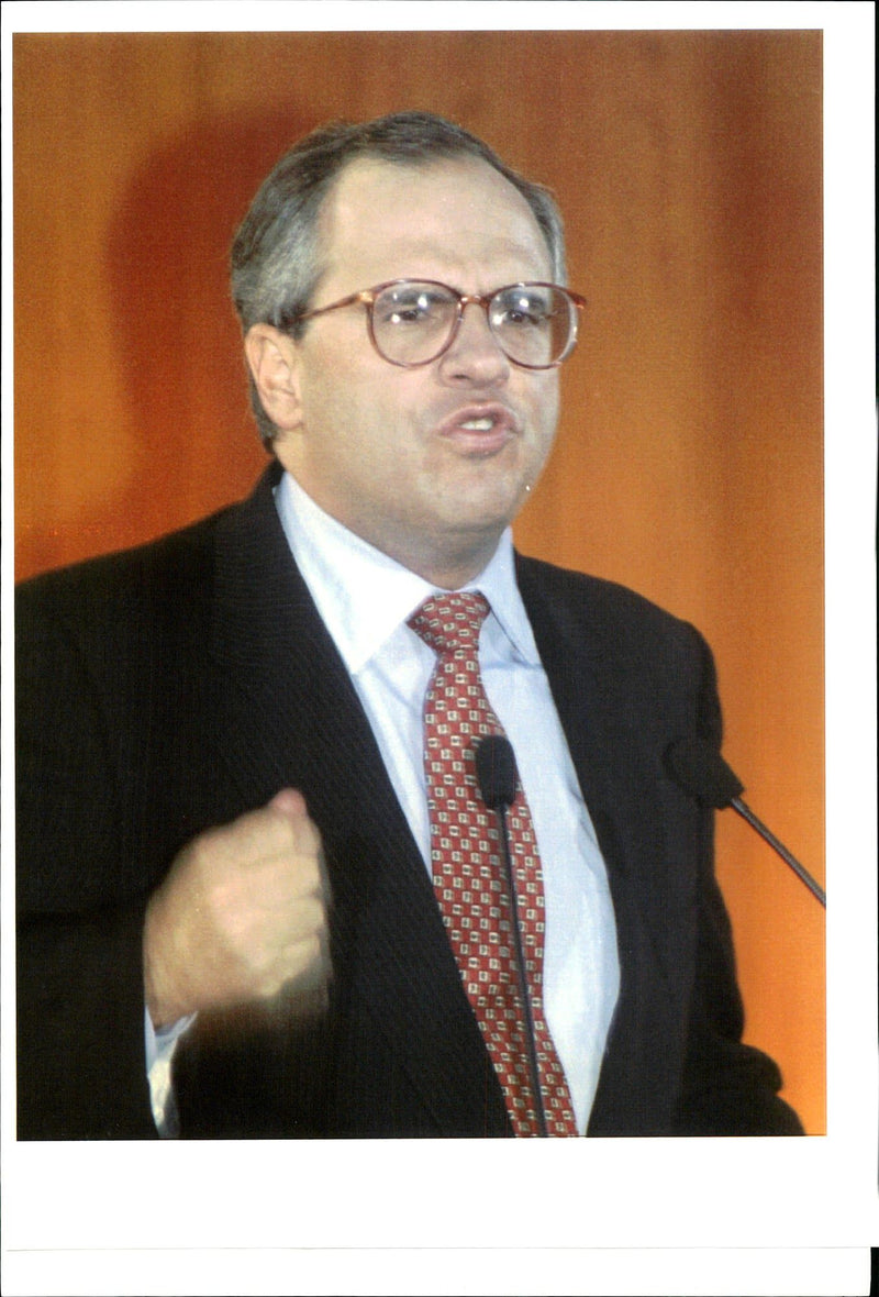 1995 COLOMBIAN PRESIDENT ERNESTO SAMPER WAS ACCUSED FUNDIN WRITER PRESS PALACE - Vintage Photograph