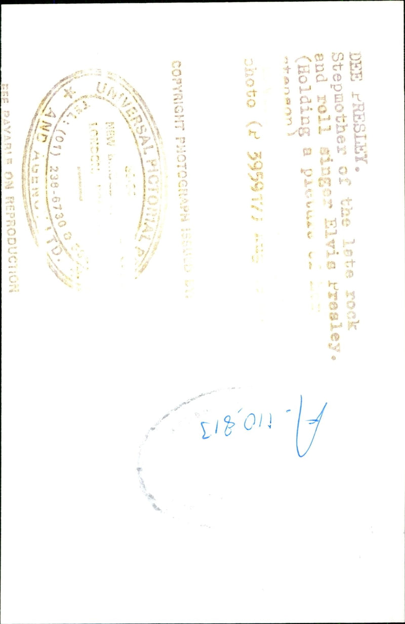 Dee Presley - Vintage Photograph