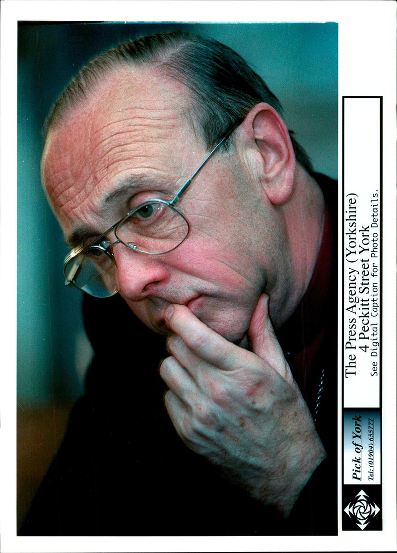 David Hope, retired Anglican bishop of London - Vintage Photograph