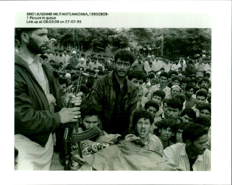 Kashmiri Militants. - Vintage Photograph