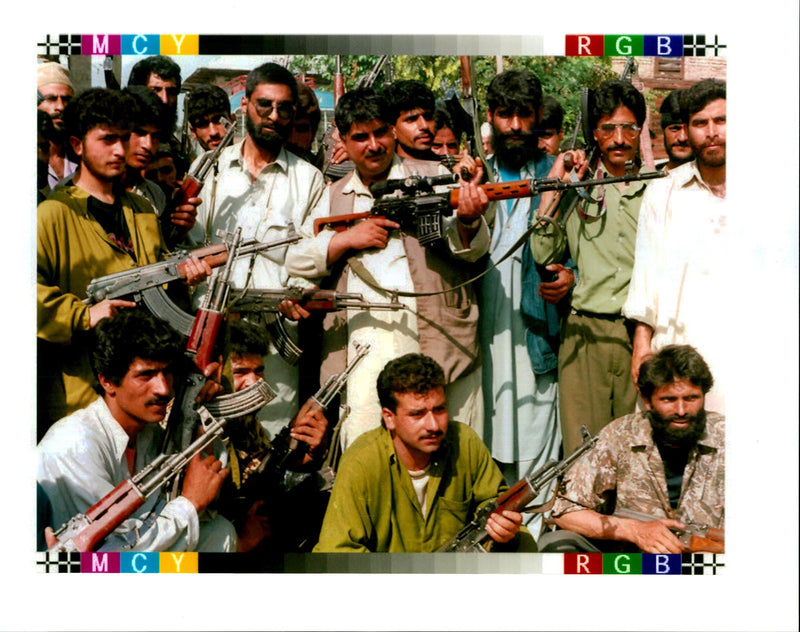 Kashmiri Muslims. - Vintage Photograph