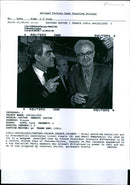 Lionel Jospin and Henri Emmanuelli. - Vintage Photograph