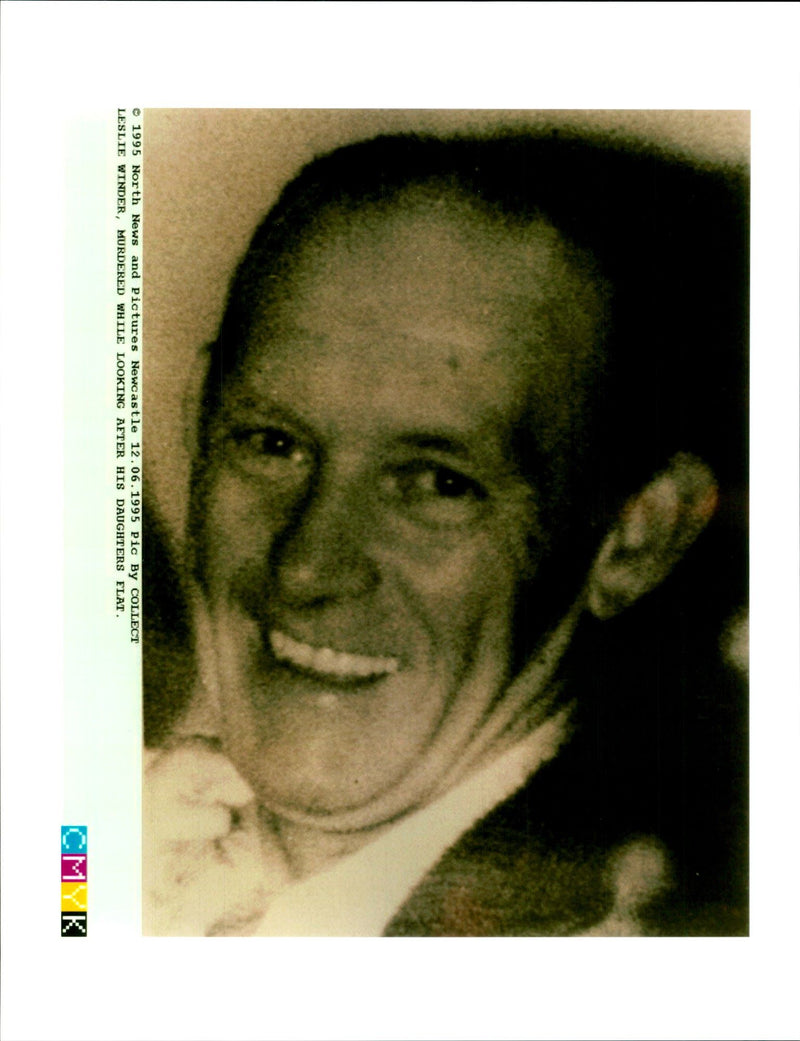 1995 NEWCASTLE PIC COLLECT LESLIE WINDER MURDERED WHILE LOOKING AFTER HIS DAU - Vintage Photograph