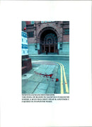 MAN WAS SHOT DEAD AND ANOTHER INJURED POOL BLOOD MANCHES - Vintage Photograph