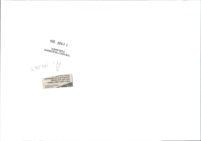 Fifty years after Oakes (far left) was found murdered in his Bahamas home (top left) - Vintage Photograph