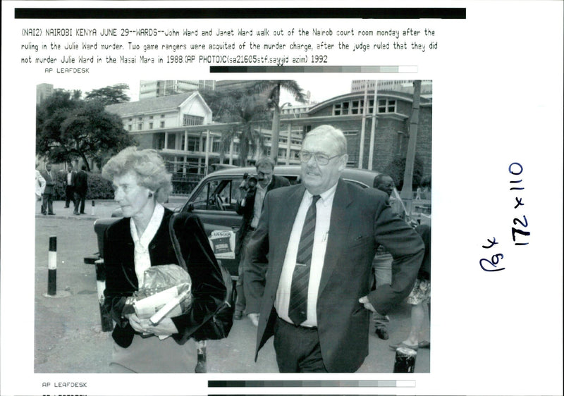 1992 TWO GAME RANGERS WERE ACQUITED THE MURDER CHARGE JUD PUBLISHED RULED JOHN - Vintage Photograph