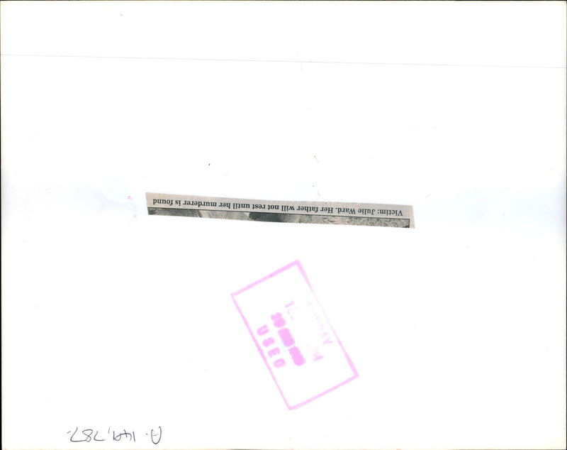 JULIE WARD WHO WAS MURDERED WHILST SAFARI KENYA WITH PET DOG MEMBER - Vintage Photograph