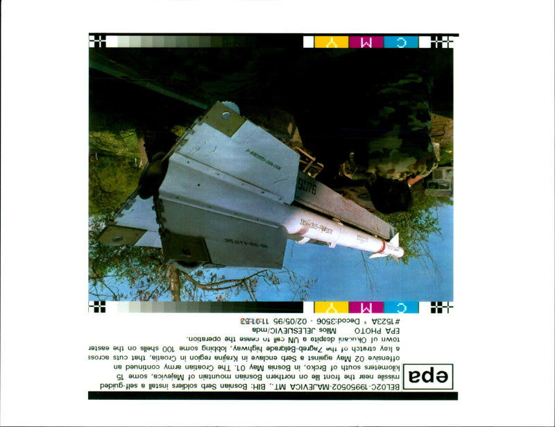 1995 CROATIAN ARMY CONTINUED OFFENSIVE MAY AGAINST SERB ENCLAVE KRAJINA - Vintage Photograph