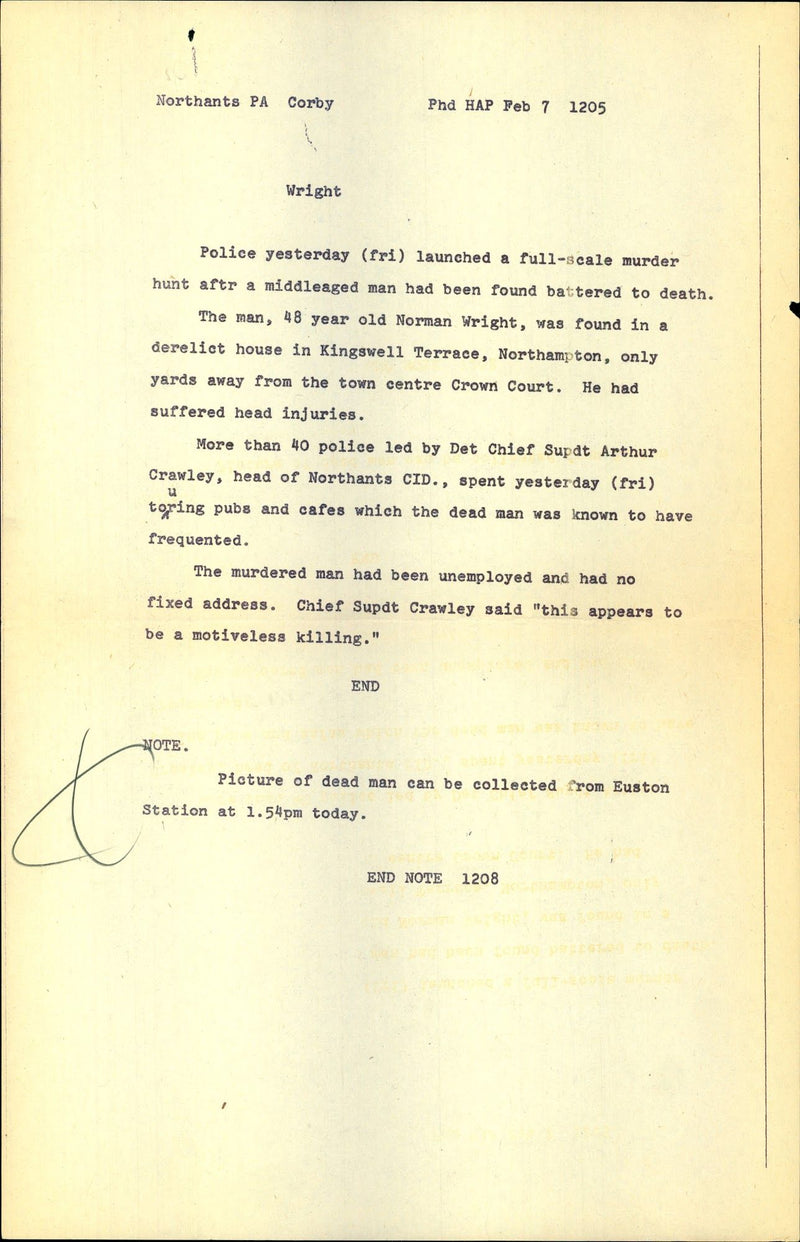 Murdered and Missing 1975 - Vintage Photograph