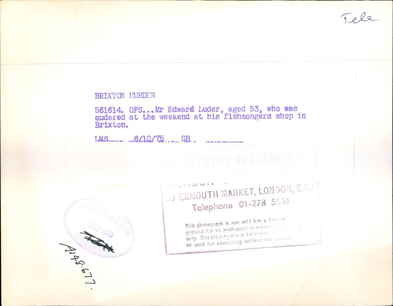 Murdered and Missing 1975 - Vintage Photograph