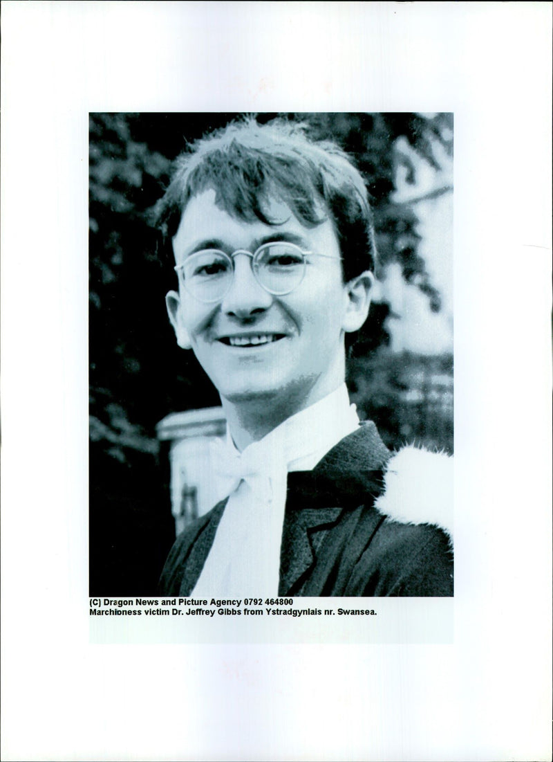 MARCHIONESS VICTIM JEFFREY GIBBS FROM YSTRADGYNLAIS SWANSEA WAS - Vintage Photograph