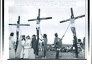 1992 BLOODY EASTER RITES MARK THE DEATH JESUS CHRIST ROMEO RANOCO COUNTRY - Vintage Photograph
