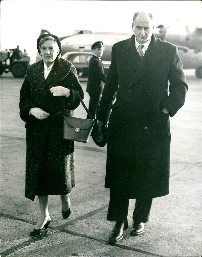 John Strachey with his wife - Vintage Photograph