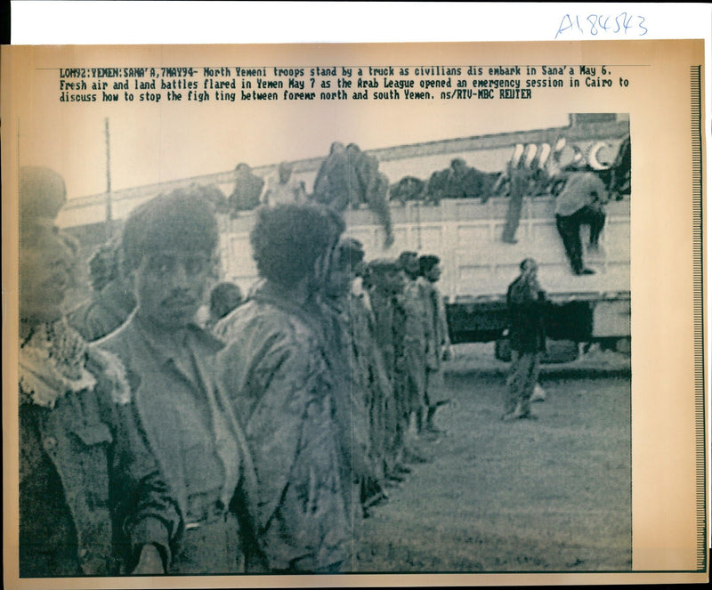 War in Yemen - Vintage Photograph