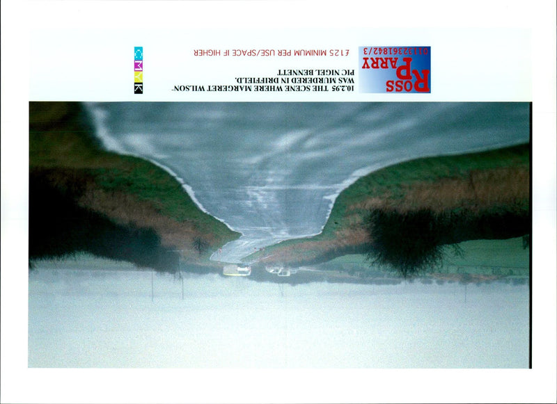 1995 THE SCENE WHERE MARGERET WILSON WAS MURDERED DRIFFIELD NIGEL BENNETT - Vintage Photograph