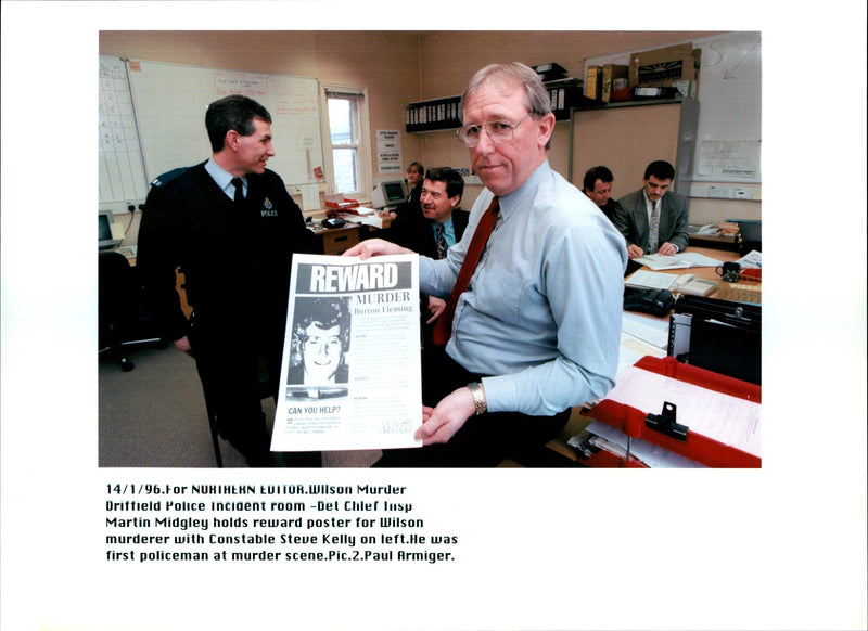 WILSON MURDER DRIFFIE PAUL ARMIGER MARTIN MIDGLEY NONEPAIN STEVE KELLY - Vintage Photograph