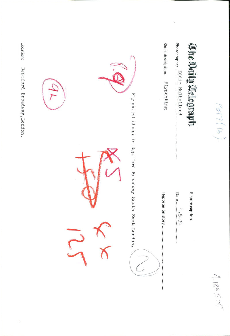 1994 THE EDDIE MULHOLLAND JOHN MCLAREN RICHARD DOLAN WALES APOLLO CONCERT - Vintage Photograph