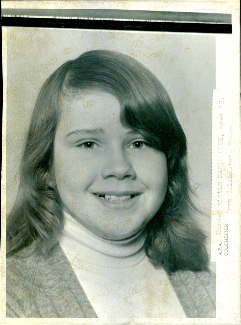 1977 MURDER VICTIM MARIE PECE AGED FROM COLCHESTER WAS KILLED HER BODY - Vintage Photograph