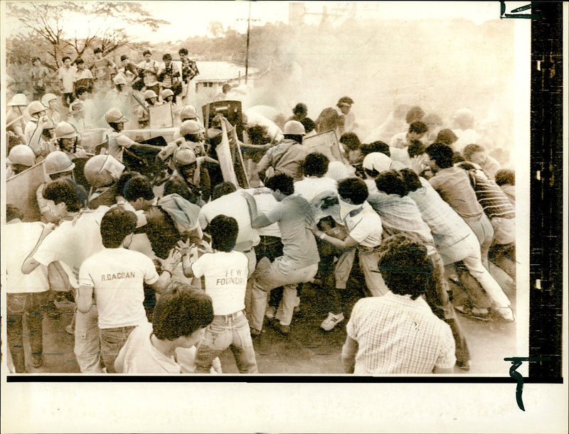 Demolished at Quezon City - Vintage Photograph