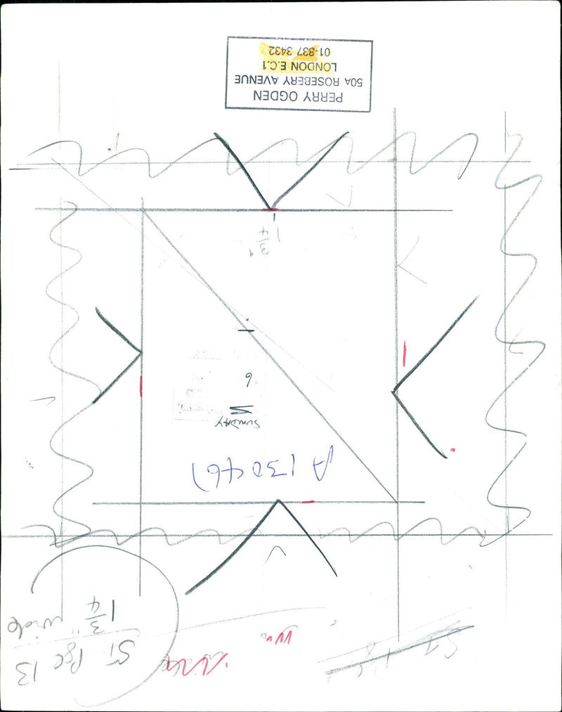 WIDE SUNDAY PERRY OGDEN ROSEBERY AVENUE LONDON - Vintage Photograph