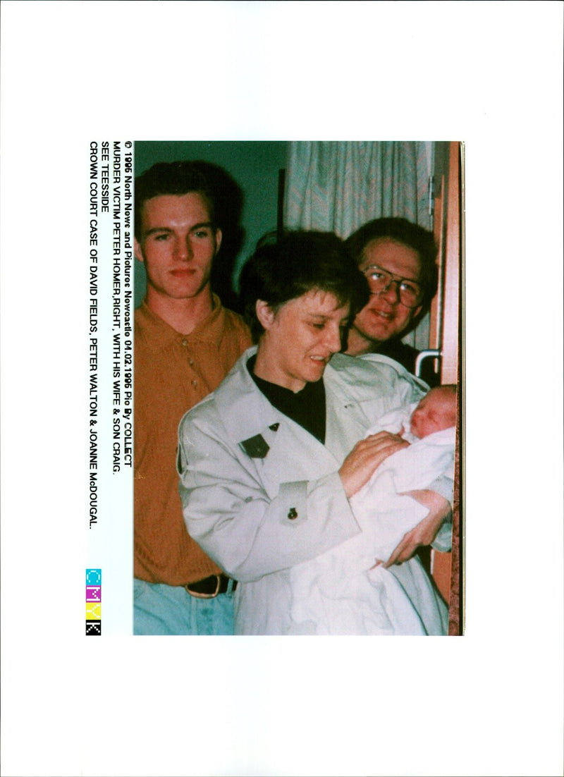 1996 MURDERED DAVID FIELDS PETER WALTON JOANNE MCDOUGAL THE CASE CRAIG WIFE - Vintage Photograph