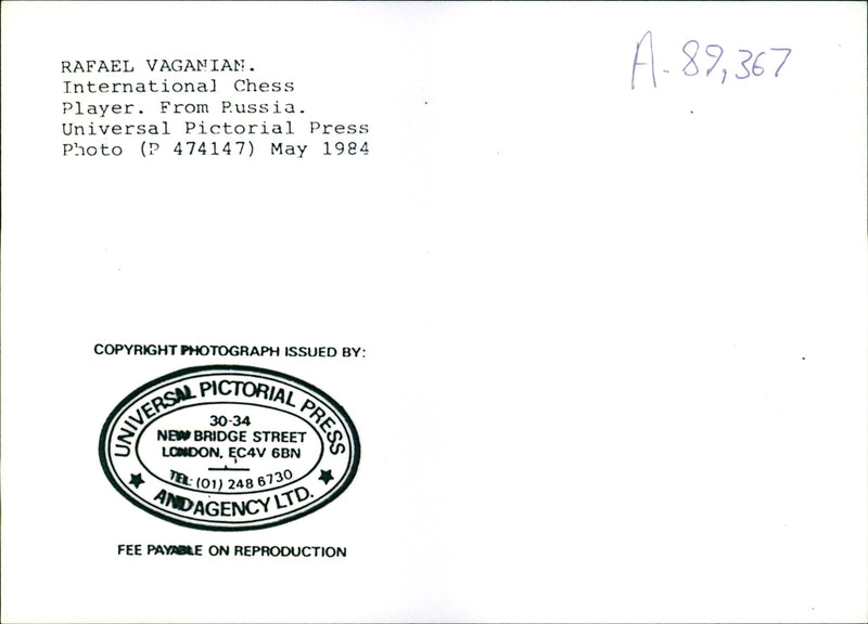 Rafael Vaganyan - Vintage Photograph