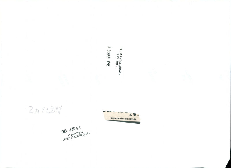 1995 LEE TYSON ACCUSED MURDERING LAUREN SIMON BROOKE WEDDING PUBLISHED - Vintage Photograph