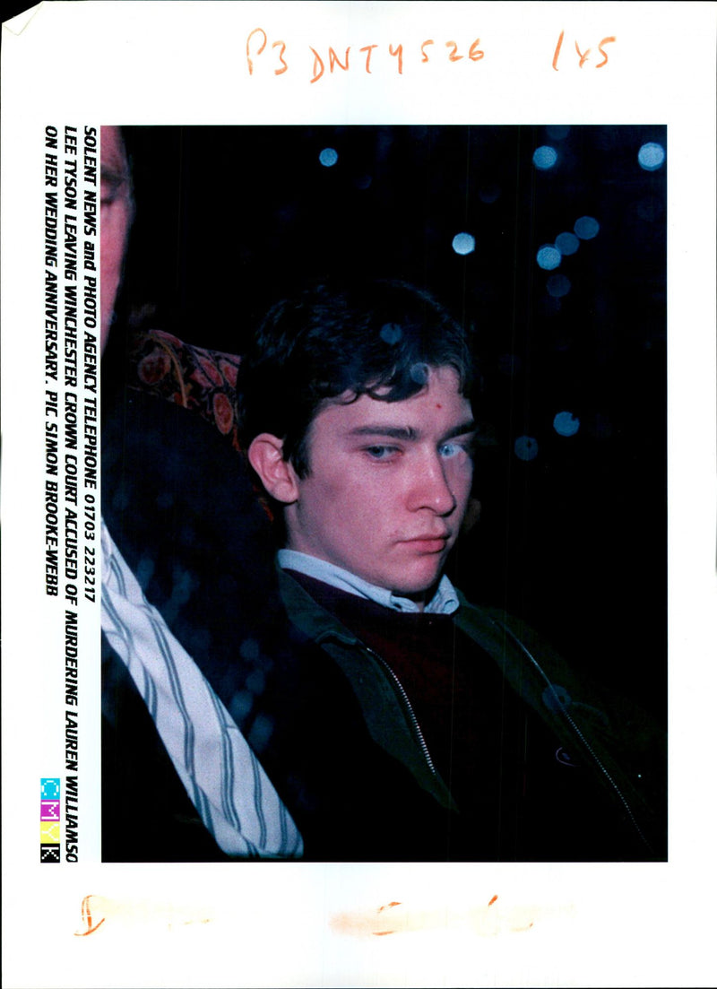 1995 LEE TYSON ACCUSED MURDERING LAUREN SIMON BROOKE WEDDING PUBLISHED - Vintage Photograph