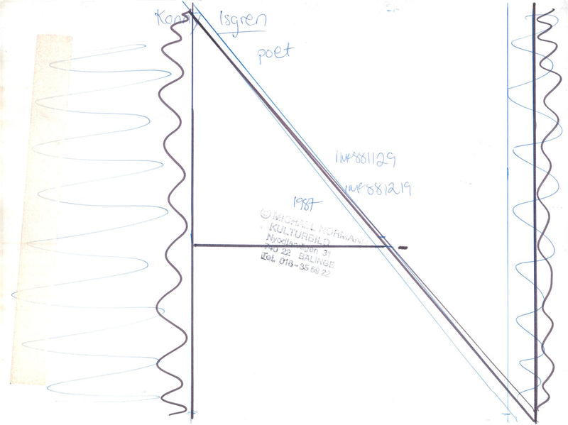 Konny Isgren, poet - Vintage Photograph