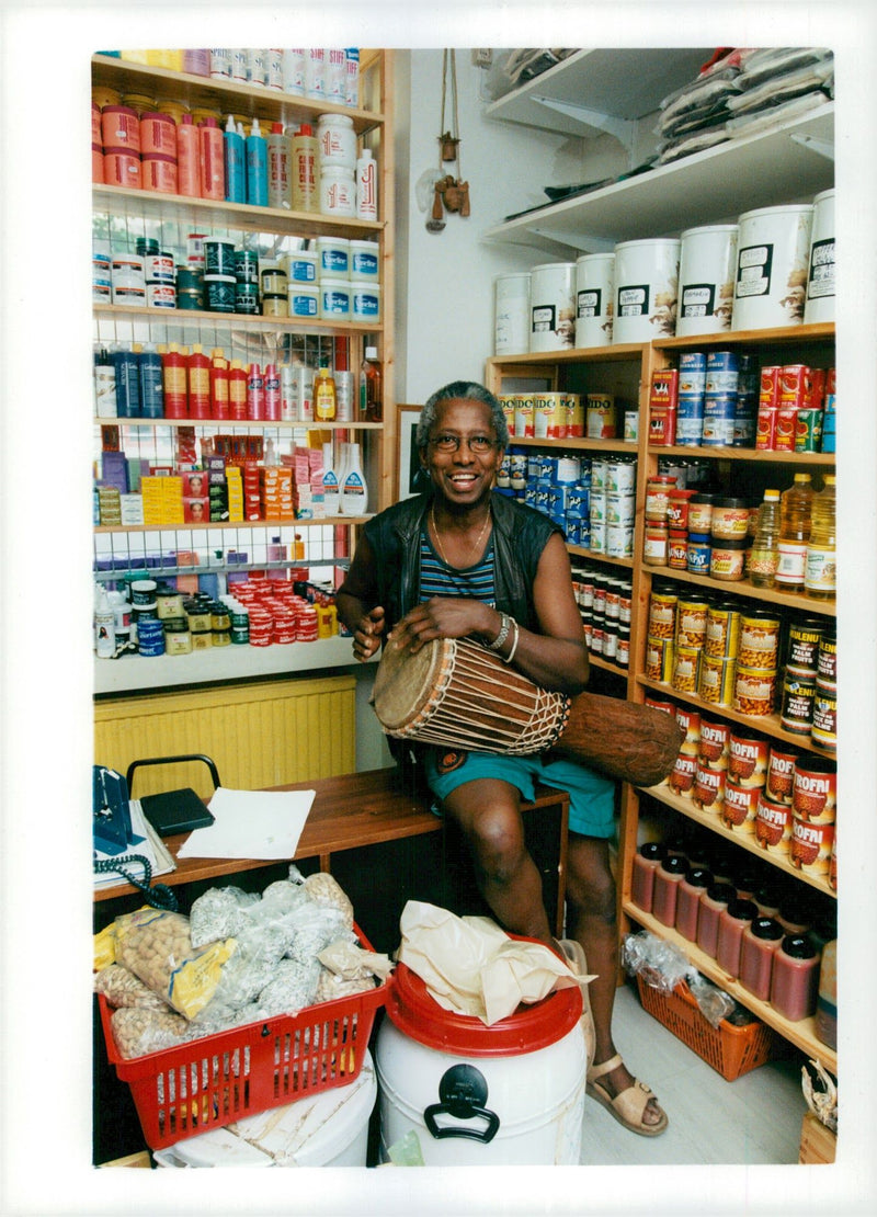 Ahmadu Jarr, musician - Vintage Photograph