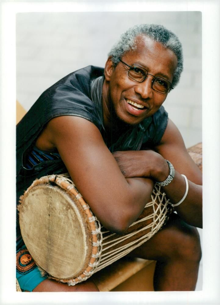 Ahmadu Jarr, musician - Vintage Photograph