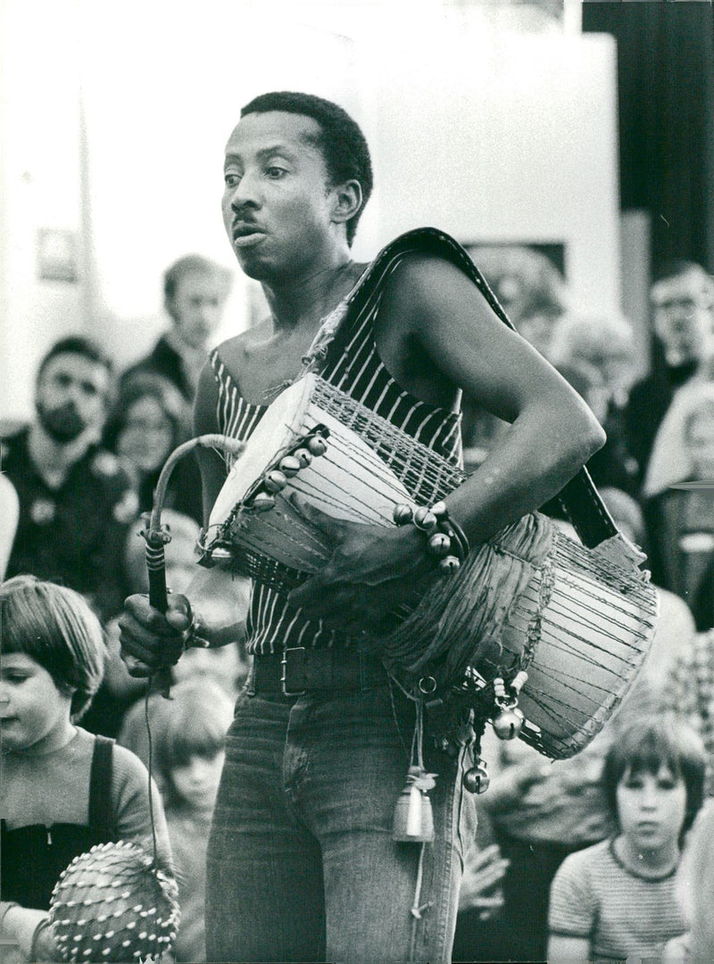 Ahmadu Jarr, musician - Vintage Photograph