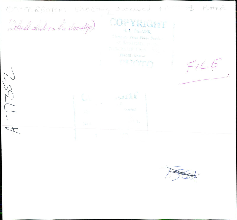 The murder of Lt-Col John Stevenson - Vintage Photograph