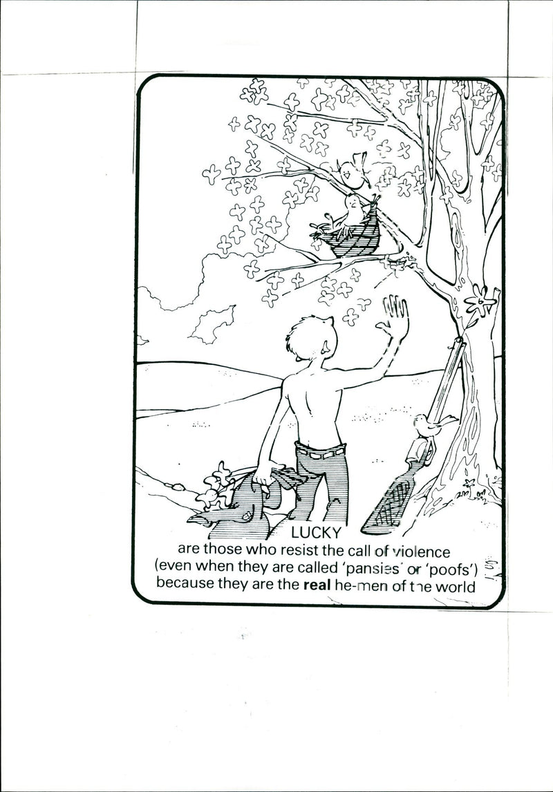 THE BEATITUDES TWO ILLUSTRATIONS FROM COMIC STRIP LIFE CHR - Vintage Photograph