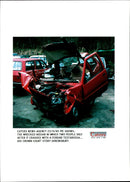 1995 TWO PEOPLE DIED AFTER NISSAN CRASHED WITH FERRARI TESTAROSSA - Vintage Photograph
