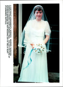 1982 KATHRYN NARAYAN WAS FOUND GUILTY MURDERING HER HUSBAND SHE WEDDING - Vintage Photograph