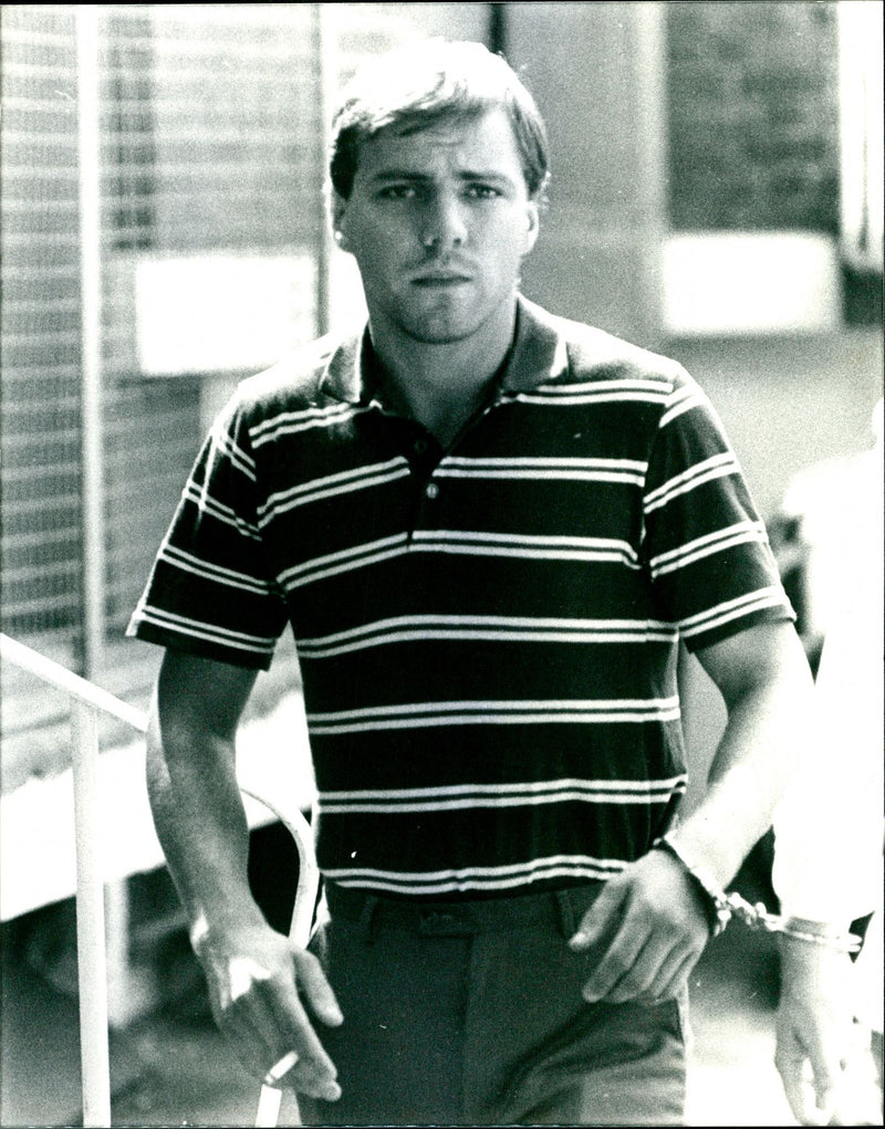 1983 APPEARED COMESTION WITH THE MURDER SECUR JAMES BROWNE WHITE PETER - Vintage Photograph