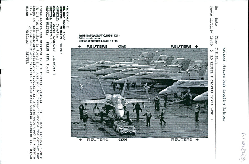 1994 WERE USED NATO TTACK AGAINST HTE UDBINA AIRFIELD WRITER COUNTRY - Vintage Photograph