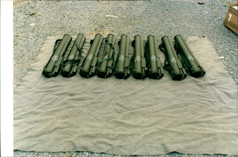 Arms Theft: Trowbridge Wilts: M72 Anti-Tank Rockets - Vintage Photograph