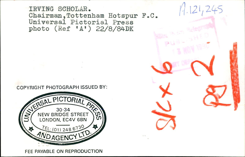 Irving Scholar - Vintage Photograph