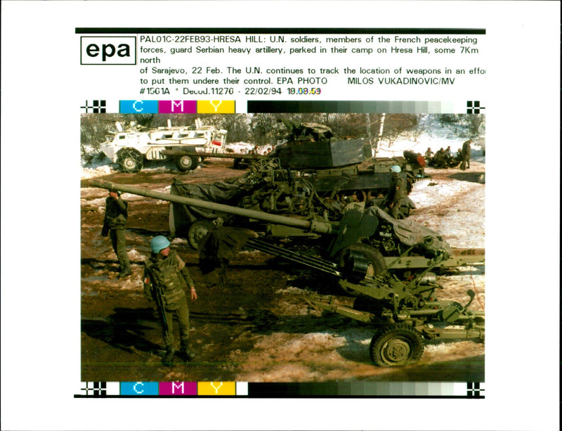 THE CONTINUES TRACK LOCATION WEAPONS EFFO MEMBERS FRENCH - Vintage Photograph