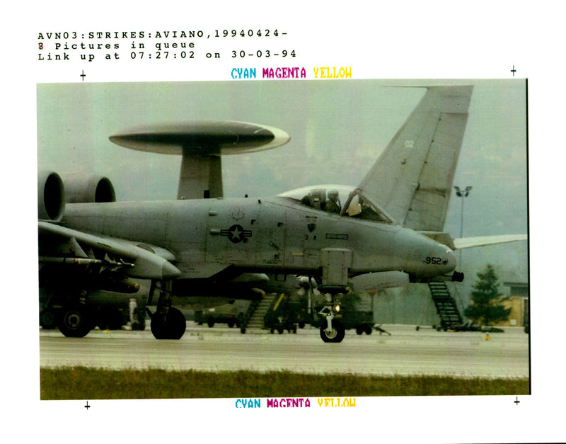 1994 WRITER COUNTRY ITALY AIRCRAFT - Vintage Photograph