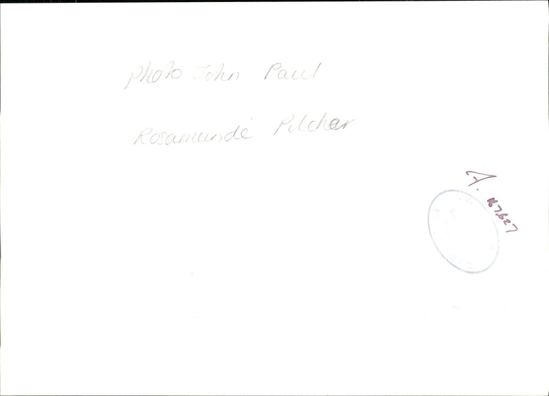 Rosamunde Pilcher - Vintage Photograph