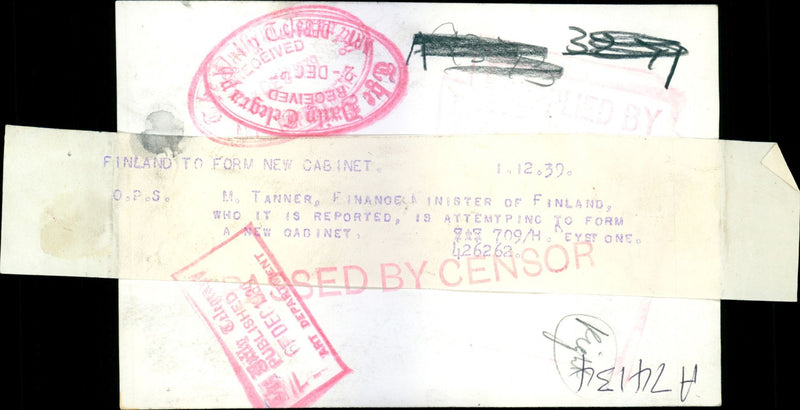 Väinö Tanner - Vintage Photograph