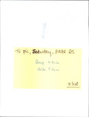 Bill Paterson. - Vintage Photograph