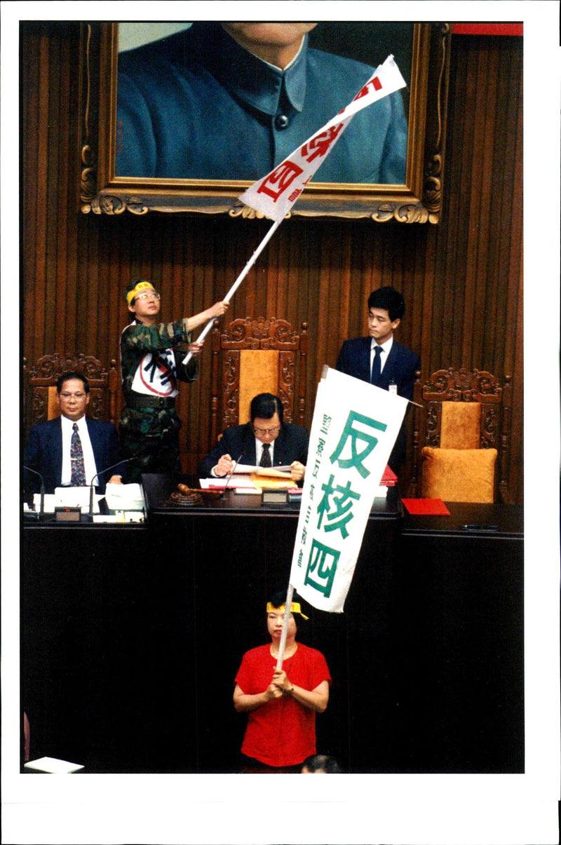 1994 OPPOSITION LAWMAKERS PRO STELLA CHEN WRITER SECOND COUNTRY PRESIDENT TITLE - Vintage Photograph