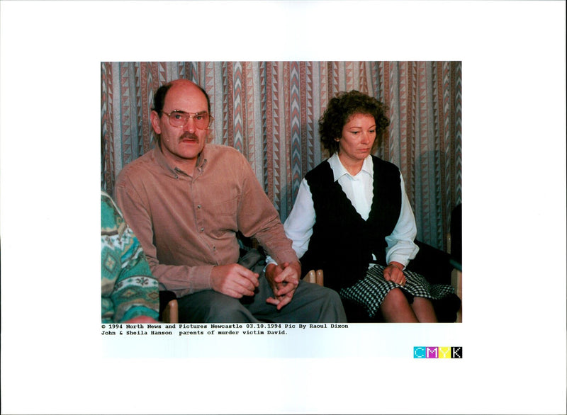 1994 JOHN SHEILA HANSON PARENTS MURDER VICTIM DAVID PARE RAOUL DIXON - Vintage Photograph