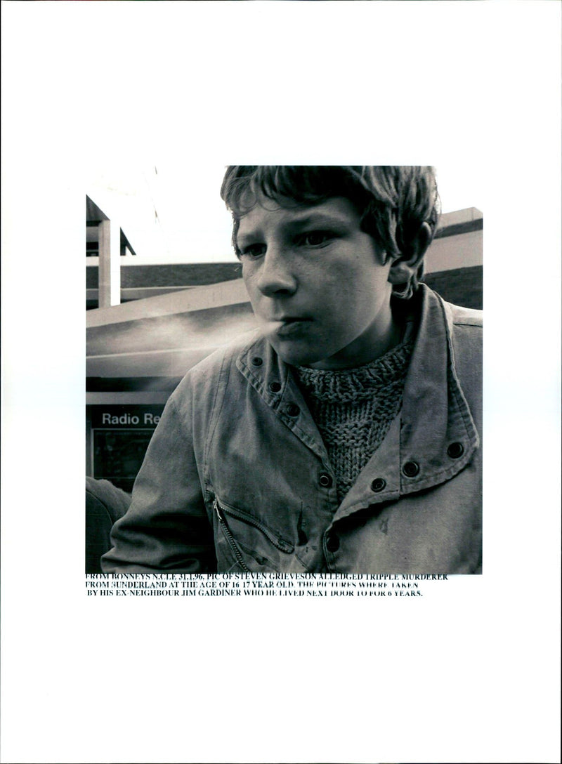 STEVEN GRIEVESON ALLENGED TRIPPLE MURDEREK FROM SUNDERLAND THE AGE DAVID - Vintage Photograph