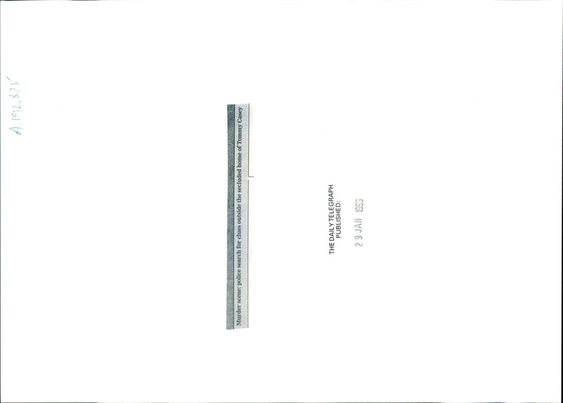 1996 POLICE SEARCH FIELD BESIDE MURDER VICTIM TOM CASEYS HOU JOE PUBLISHED - Vintage Photograph