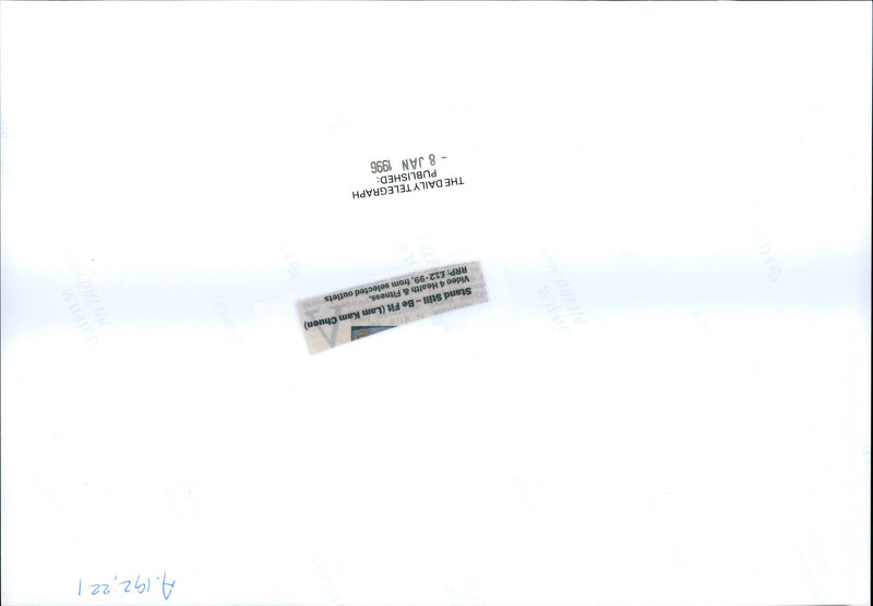 1999 STAND STILL FIT DIFF PETE QUINTON MUSIC CHINESE PUBLISHED TELEVISION - Vintage Photograph